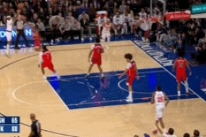 收比赛了要！哈特&克拉克森连中三分 尼克斯轰出17-0