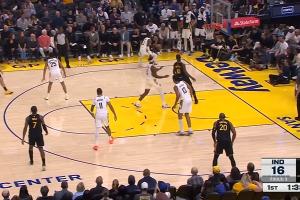 残阵就这么难打？残阵步行者一波10-0反超勇士！