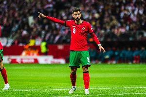 B费自2020年1月加盟曼联后388场比赛仅缺席17场，出场率96%